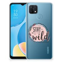 OPPO A15 Telefoonhoesje met Naam Boho Stay Wild - thumbnail