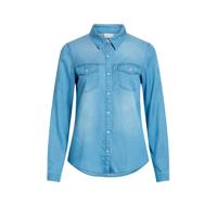 VILA spijkerblouse VIBISTA medium blue denim