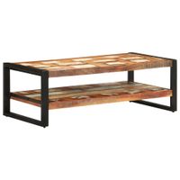 Salontafel 120x60x40 cm massief gerecycled hout - thumbnail