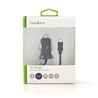 Auto-oplader vaste kabel met micro USB 2.4A - thumbnail