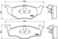 Remmenset, remschijf BREMBO, Remschijftype: Binnen geventileerd, Inbouwplaats: Achteras: , u.a. für VW, Seat