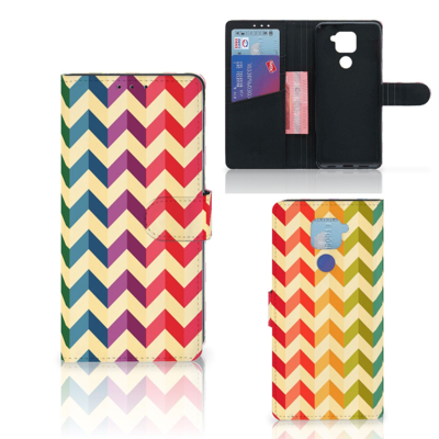 Xiaomi Redmi Note9 Telefoon Hoesje Zigzag Multi Color Xiaomi Redmi Note9 Telefoon Hoesje Zigzag Multi Color