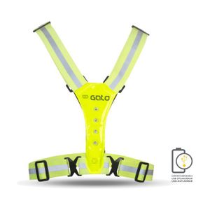 Gato Safer sport vest led usb neongeel one size