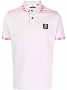 Stone Island polo à patch logo - Violet