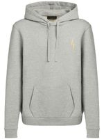 Giuseppe Zanotti hoodie à logo brodé - Gris - thumbnail