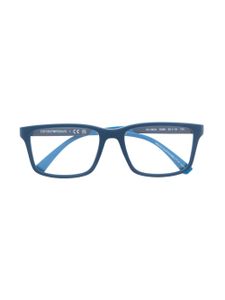 Emporio Armani lunettes de vue à monture carrée - Bleu