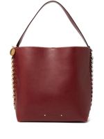 Stella McCartney sac cabas Frayme à plaque logo - Rouge