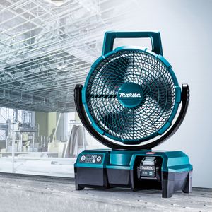 Makita Vloerventilator (Ø x h) 235 mm x 463 mm Turquoise, Zwart