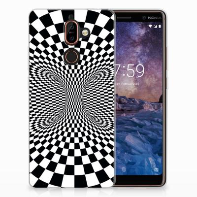 Nokia 7 Plus TPU Hoesje Illusie Nokia 7 Plus TPU Hoesje Illusie