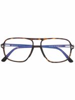 TOM FORD Eyewear lunettes de vue à monture carrée - Marron - thumbnail