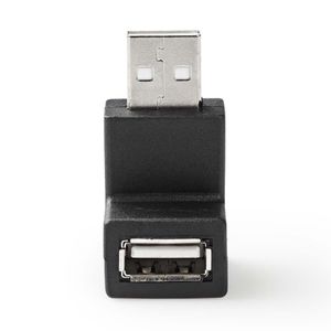 Nedis CCGP60930BK tussenstuk voor kabels USB Type-A Male USB A Female Zwart