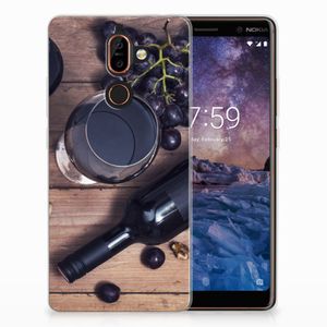 Nokia 7 Plus Siliconen Case Wijn