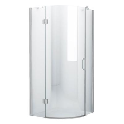 Douchecabine Kwartrond Draaideur Linksdraaiend 90x90x200cm Antikalk Helder Glas Chroom Profiel 8mm Veiligheidsglas Easy Clean