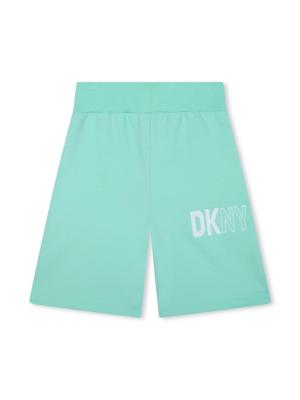 Dkny Kids Katoenen shorts met logoprint - Groen