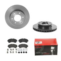 Remmenset, remschijf BREMBO, Remschijftype: Binnen geventileerd, Inbouwplaats: Vooras, u.a. für Mercedes-Benz, VW - thumbnail