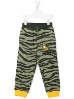 Kenzo Kids pantalon de jogging en coton à imprimé tigre - Vert