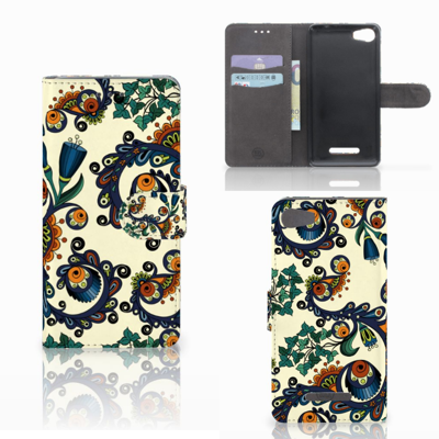 Wallet Case Wiko Lenny 2 Barok Flower