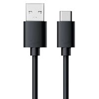RealPower USB Type-C oplaadkabel, 60 cm, USB type C oplaadkabel en datakabel, USB C snellaadkabel voor Samsung Galaxy S10/S9/S8+, Huawei P30/P20, Google Pixel, Sony Xperia XZ, OnePlus 6T, zwart