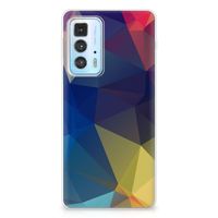 Motorola Edge 20 Pro TPU Hoesje Polygon Dark - thumbnail