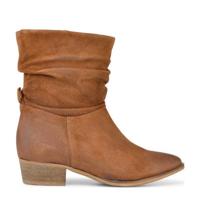 PS Poelman Malu leren enkellaarzen bruin