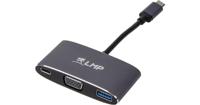 LMP USB-C multiport Adapter VGA & USB USB USB 3.1 VGA/USB 3.0/USB-C Black