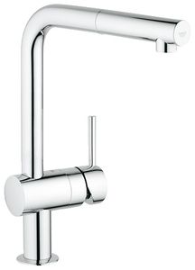 Grohe Minta keukenkraan met uittrekbare handdouche dualspray chroom