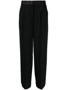 DKNY pantalon ample à détail de plis - Noir