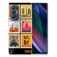 OPPO Find X3 Neo Siliconen Back Cover Postzegels - thumbnail