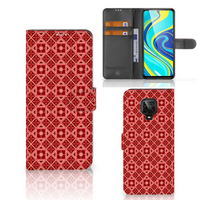 Xiaomi Redmi Note 9 Pro | Note 9S Telefoon Hoesje Batik Rood - thumbnail