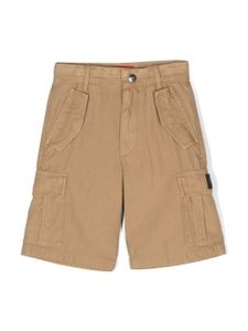 Diesel Kids short en coton à poches cargo - Marron