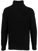 Roberto Collina roll-neck chunky-knit jumper - Noir