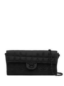 CHANEL Pre-Owned sac porté épaule Travel Choco Bar East West (2000-2001) - Noir