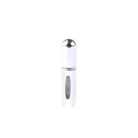Portable mini aluminium hervulbare parfum fles spray lege cosmetische containers verstuiver capaciteit: 5ml (Bright Silver)