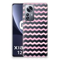 Xiaomi 12 Pro TPU bumper Waves Roze