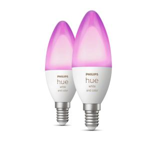 Philips Hue White and Color ambiance Losse kaarslamp E14 duopak