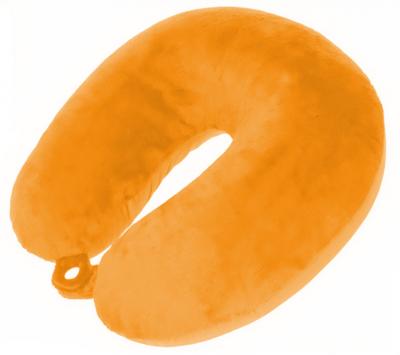 Pro World nekkussen 29 x 31 cm polyester/fluweel oranje Pro World nekkussen 29 x 31 cm polyester/fluweel oranje