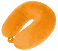 Pro World nekkussen 29 x 31 cm polyester/fluweel oranje