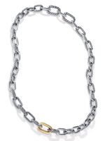 David Yurman collier DY Madison en or 18ct et argent sterling