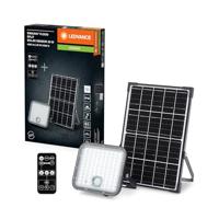 LEDVANCE LED-Solar-Außenleuchte Endura Outdoor schwarz mit Flutlicht und Solar-Panel, 5 m langes Kabel, mit Fernbedienung und PIR-Bewegungsmelder, 30 W, 4500 lm, 840, 4000 K Lichtfarbe, EEK A