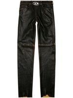 Diesel pantalon en cuir - Noir