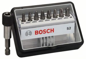 Bosch Accessories Robust Line 2607002561 Bitset 9-delig Kruiskop Pozidriv