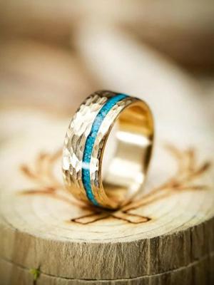 Vintage Cloisonne Goud Ring