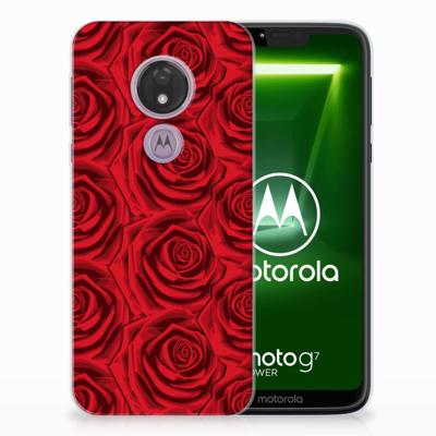 Motorola Moto G7 Power TPU Case Red Roses