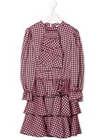 TWINSET Kids robe imprimée à manches longues - Rose