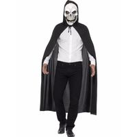 Voordelig Halloween kostuum skelet cape en masker - thumbnail