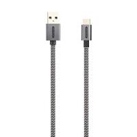 Sitecom CA-033 USB-C naar USB-A Charge & Sync nylon kabel, 2 m, voor Samsung Galaxy, ChromeBook, MacBook, Huawei P30/P20, Google Pixel, Sony Xperia XZ, OnePlus 6T