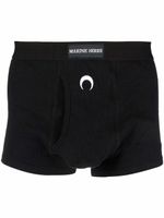 Marine Serre boxer à logo Icon Crescent Moon brodé - Noir