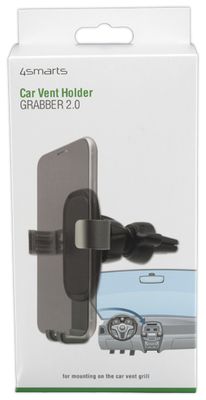 4Smarts 469302 Telefoonhouder voor in de auto 360° draaibaar 62 - 90 mm Bevestigingswijze (auto): Ventilatierooster