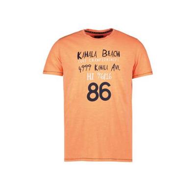Cars T-shirt Zunter met printopdruk neon oranje