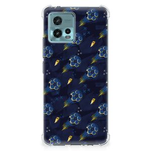 Doorzichtige Silicone Hoesje voor Motorola Moto G72 Voetbal